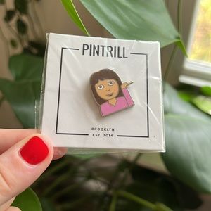 🥨 Pintrill Sassy Girl Enamel Pin - NWT